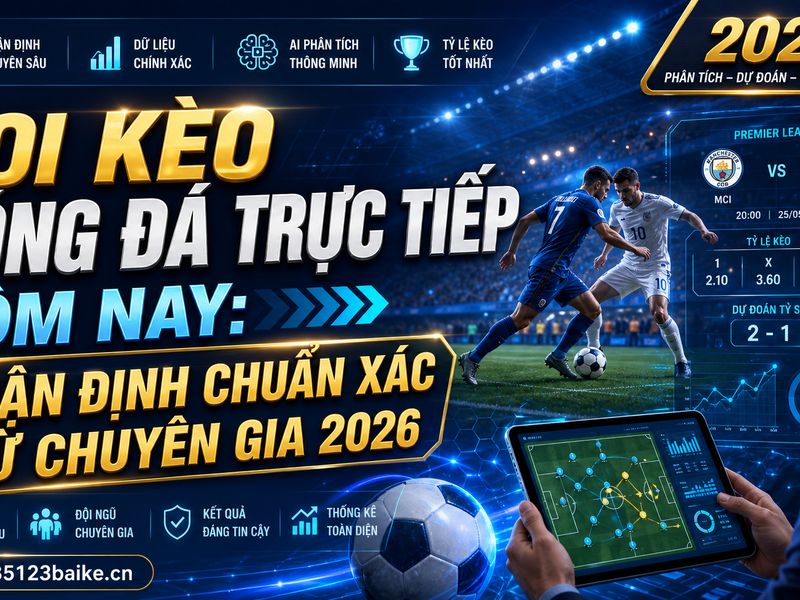 Soi kèo bóng đá trực tiếp hôm nay: Nhận định chuẩn xác từ chuyên gia 2026